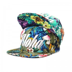 Mũ snapback hoa tùy chỉnh chất lượng cao chonam giới phụnữ