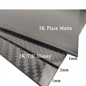 Tờ sợi carbon cường độ cao 3k để bán