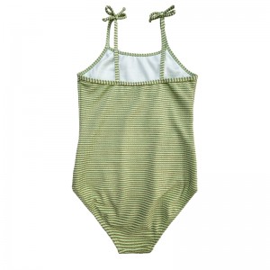 Golden Silk Bowknot Trẻ em một mảnh trẻ em