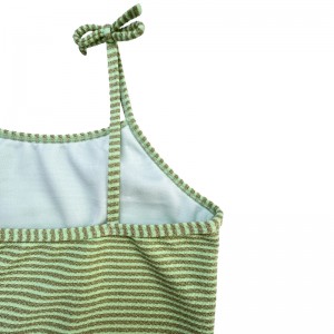 Golden Silk Bowknot Trẻ em một mảnh trẻ em