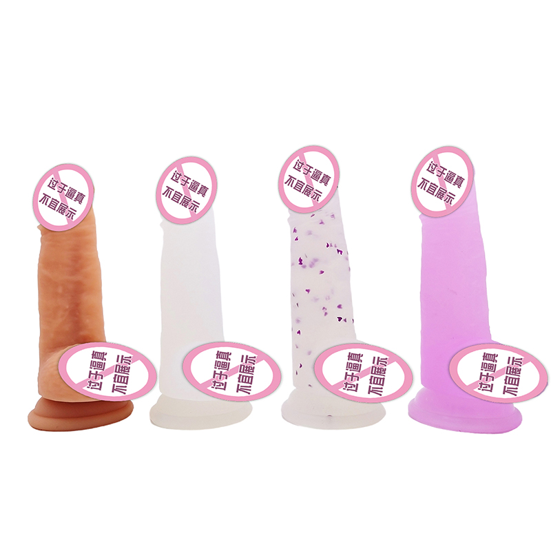 848/849 Bán buôn mô phỏng phổ biến Cá dương vật Didol Sex Toy Sucker Phụnữ khổng lồ thực tế Crystal Dildos cho phụnữ đàn ông