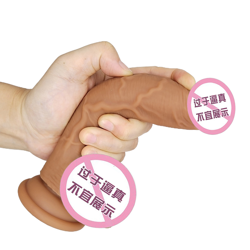 825 Cửa hàng dành chongười lớn gợi cảm Giá bán buôn Kích thước lớn Sex Dildo Tiểu thuyết Đồ chơi mềm silicon đẩy dương vật giả cho phụnữ trongnữ thủ dâmnữ