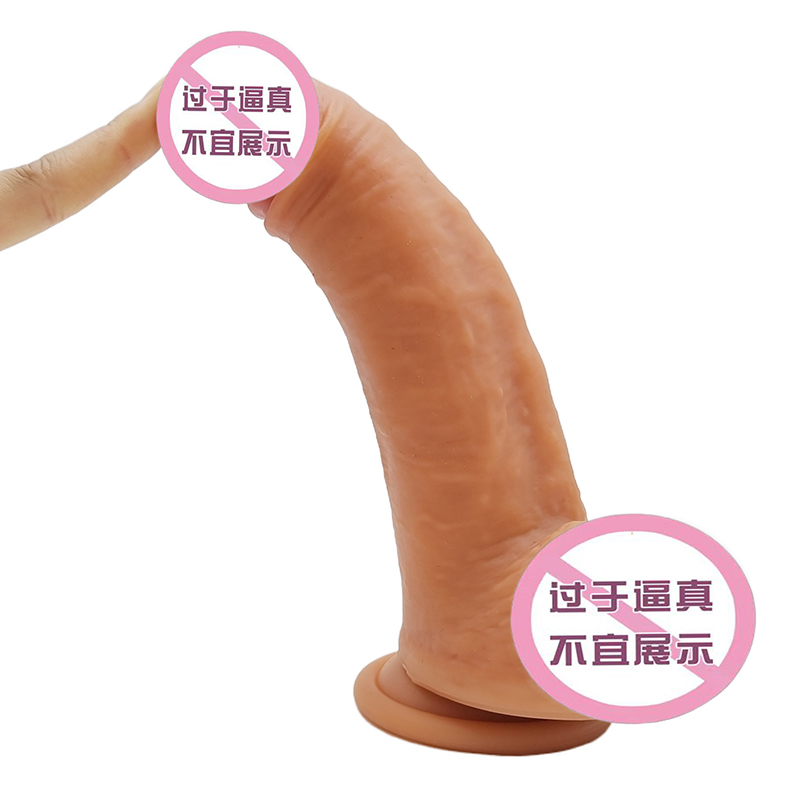 814 Cửa hàng dành chongười lớn gợi cảm Giá bán buôn Kích thước lớn Sex Dildo Tiểu thuyết Đồ chơi mềm mại Silicone Lực đẩy dương vật giả cho phụnữ trongnữ thủ dâmnữ