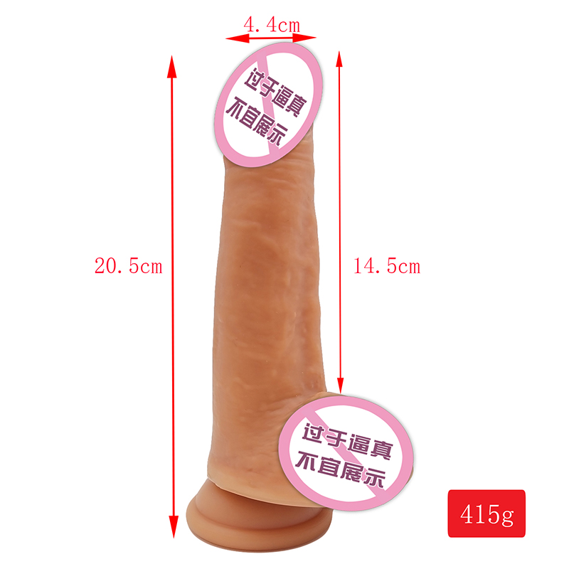 814 Cửa hàng dành chongười lớn gợi cảm Giá bán buôn Kích thước lớn Sex Dildo Tiểu thuyết Đồ chơi mềm mại Silicone Lực đẩy dương vật giả cho phụnữ trongnữ thủ dâmnữ