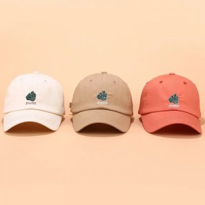 Cotton Custom 6 Panel Panel Dad Hat, Logo thêu không có cấu trúc Hat Custom