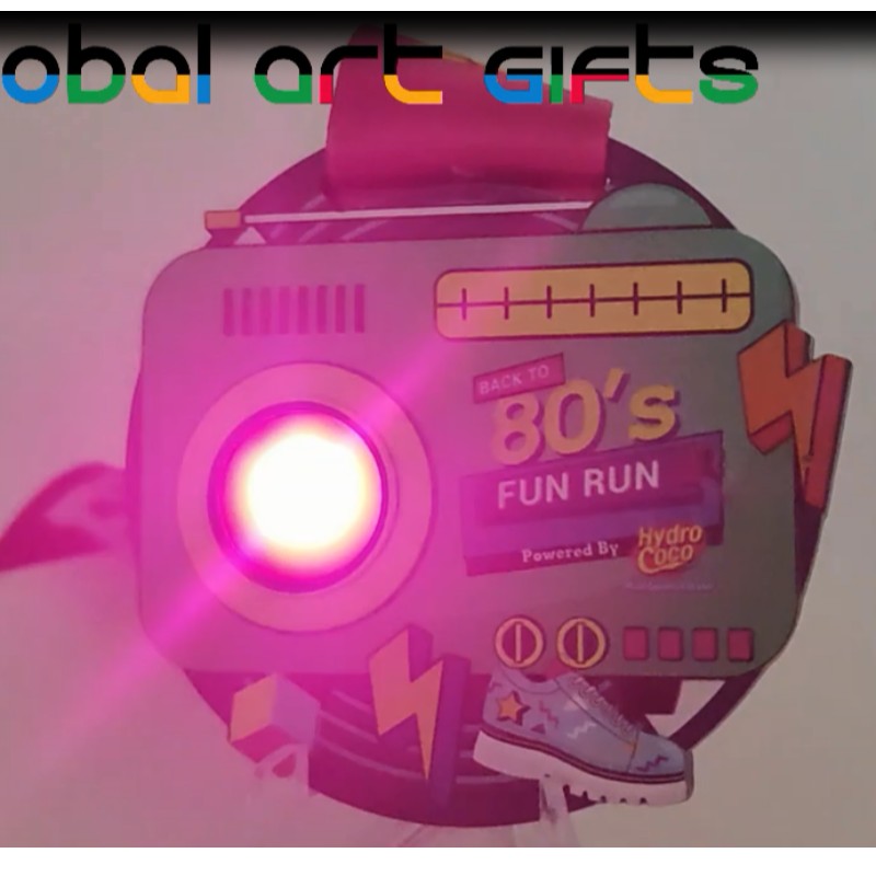 Nhà cung cấp Huân chương Sự kiện Tham gia LED LED LED Huy chương đua tùy chỉnh