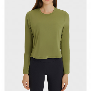 Áo sơ mi yoga màu lỏng lẻo