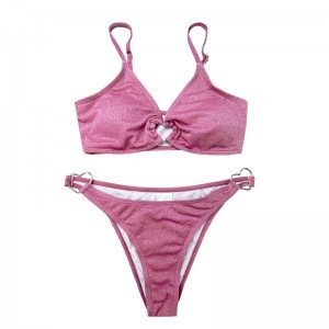 Vòng kim loại có hai mảnh áo bơi màu rắn