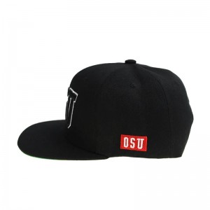 Chất lượng cao Hip Hop Flat Flan Blank Color Men Snapback Mũ và mũ tùy chỉnh 3D Thêu