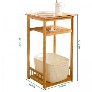 2 tầng có thể tùy chỉnh tre lưu trữ bằng gỗ