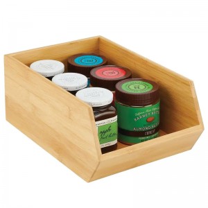 Hộp lưu trữ tre có thể xếp chồng lênnhau