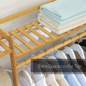 Tấm quần áo độc lập hình thang Bamboo Tủ quần áo