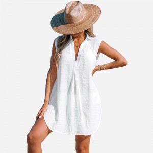 Váy che áo cổ áo cổ chữ V