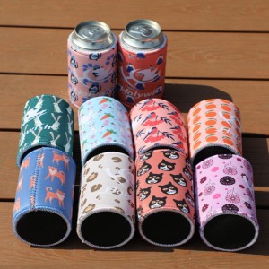 Neoprene cáchnhiệt cao thăng hoa túi bia chai Bia Sleeve Vees dễ dàng mang theo đồ uống có thể làm mát