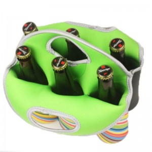 Bán buôn vải Neoprene 6 gói bia Neoprene Túi Túi rượu vang đỏ cho Bãi biển Picnic