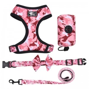 Custom Luxury Puppy Losh cổ áo có thể điều chỉnh túi Poop Bandana có thể đảongược và cảm giác.