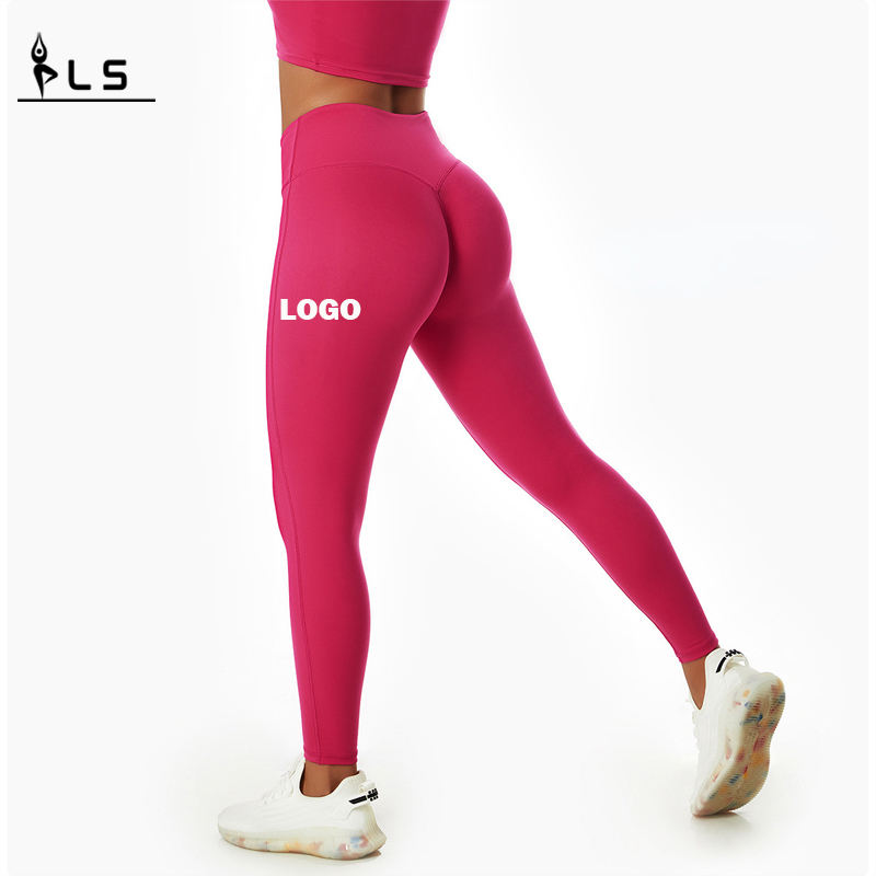 SC101010 Giá bán buôn High eo Yoga quần leggings cào legging mông cho phụnữ có logo tùy chỉnh
