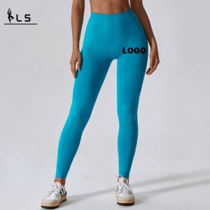 SC10115 Kiểm soát phụnữ quần yoga liền mạch quần legging V Cut Chất lượng cao kéo dài legging yoga eo cao cho phụnữ