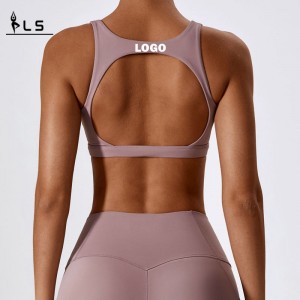 SC10169 Cross Back Yoga Thể thao áongực có tác động cao Paded Yoga Bra Chất lượng cao Phụnữ BRA