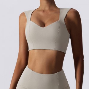 SC10182 Đàn ông thể thao có tác động cao BRA cho WO White Sports BRA có thể tháo rời