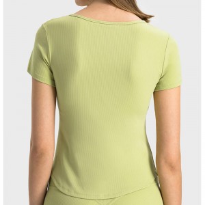 SC10274 Slim Fit T-áo sơ minữ thể thao phù hợp với áo thun yoga dài tay