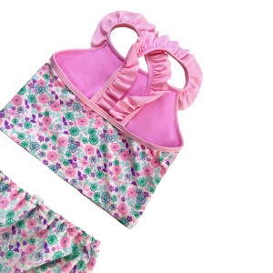 Hoa Ruffle Cross đã xếpnếp hai mảnh