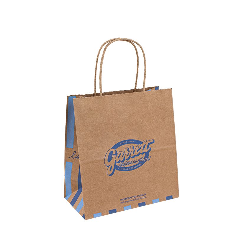 In Túi tùy chỉnh để đi túi giấy, Tay Tay Tay, Túi Kraft Takeaway Food Takeaway