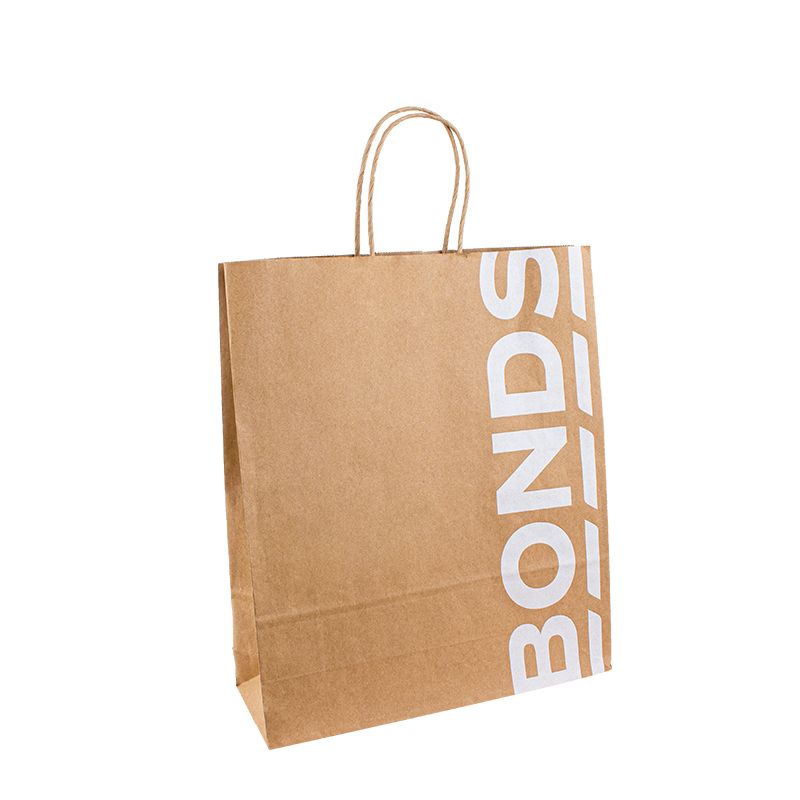 Túi giấy cho quà tặng 25kg Tay cầm bằng phẳng Túi giấy với logo của riêng bạn