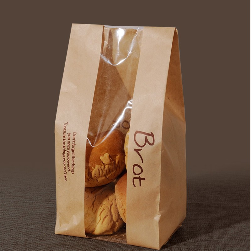 Túi bánh mì giấy phẳng có thể tái chế