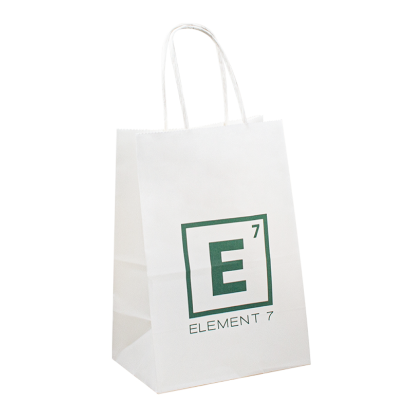 Túi giấy sang trọng với túi giấy logo của riêng bạn xử lý túi giấy thủ công