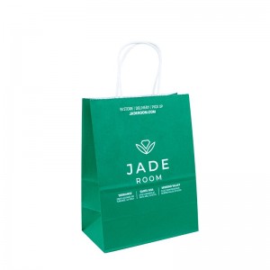 Kraft Bag Bữa tiệc quảng cáo Túi giấy sang trọng màu hồng với logo của riêng bạn