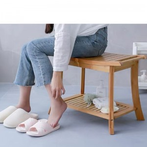 Băng ghế tắm bằng tre