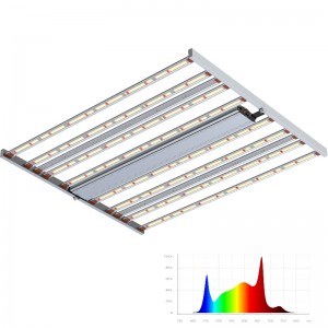 800W Phổ có thể điều chỉnh thêm UV+FR thanh đầy đủ LED làm vườn Đèn LED phát triển ánh sáng