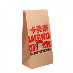 Túi bao bì giấy kraft không thấmnước cho đồ ănnhanh/hàng bánh