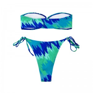 Quây quần lót dây đeo bằng dây đeo teal teal teal teal teal hai mảnh