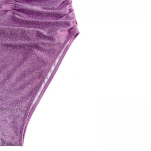 Silver Silver quây quây quây xếpnếp gấp quần áo một mảnh