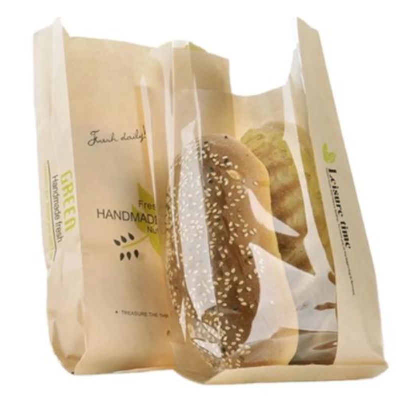 Túi bánh mì giấy phẳng có thể tái chế