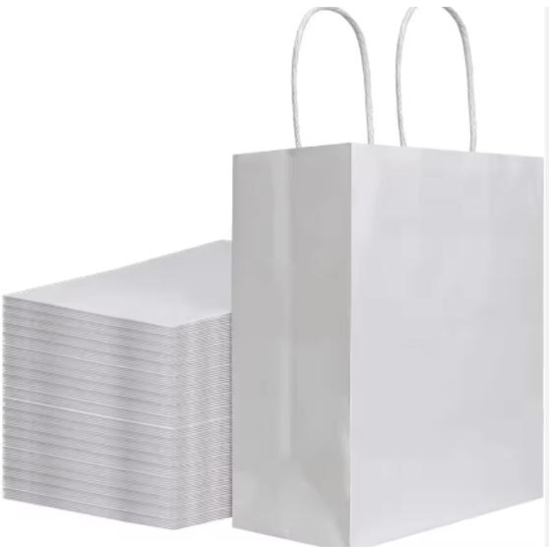 Túi giấy kraft tùy chỉnh với túi quà mua sắm logo cánhân của riêng bạn