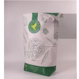 Multilyer Kraft Paper Wheat Bakery Maida Túi đóng gói bột có kích thước 25kg