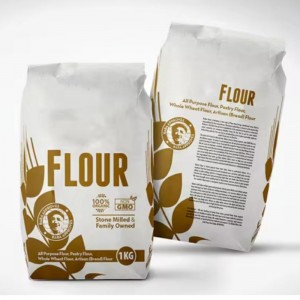 Bán buôn tùy chỉnh 1kg 2kg 5kg 10kg có thể tái chế đứng bốn bên thực phẩm thực phẩm Mylar Powder Powder Powder