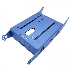 Xử lý tùy chỉnh của các bộ phận kim loại tấm hợp kimnhôm với hoàn thiện anodized.