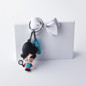 Tùy chỉnh quảng cáo pvc giánhà máy kim loại keychains thư thực phẩm 3D thiết kế miễn phí