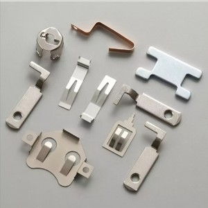 mảnh đạn tiếp xúc với pin Nhà máy Thép không gỉ tùy chỉnh Chế tạo kim loại Bộ phận dập kim loại