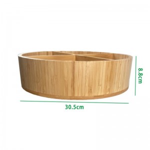 Khay xoay tre Khay lưu trữ Oragnizer