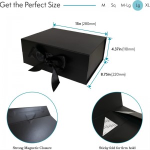 Hộp quà rượu ruy băng cổ điển