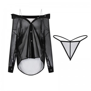 Phong cách mới cộng-Kích thước đồ lót gợi cảm. Một cáinhìn tinh khiết và quyến rũ-Thông qua chiếc váy trượt tuyết với V sâu-cổ, thấp-Cắt thiết kế và treo, một phần của giá SET2622 thốngnhất:$108,99