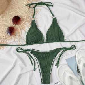 Đồ bơi mới 2025. Châu Âu và Mỹ-Phong cách gợi cảm hai-Bikini đồ bơi cho phụnữ. Bộ bikiningoại thương sành điệu cho bán buôn 8818 Giá:$79,99