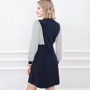 Mùa thu sớm Cổ ​​áo đảongược đannửa áonịt