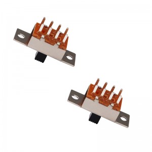 Công tắc trượt SS23F06 tùy chỉnh-làm gấp đôi-Hàng 6-Pin công tắc trượt máy hút bụi chân không dọc