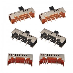 Công tắc trượt SS23H06, Double-Hàng 8-Công tắc trượt dọc, công tắc trượt dọc cho máy sưởi điện chăn điện